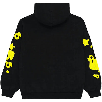 "Sp5der" Hoodie Black/Yellow